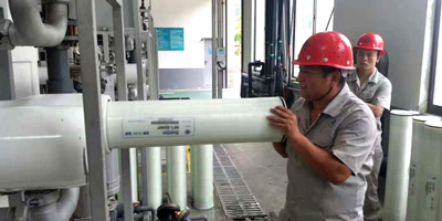 沁森高科為長(zhǎng)沙市固廢處理廠生活垃圾滲濾液系統(tǒng)換膜